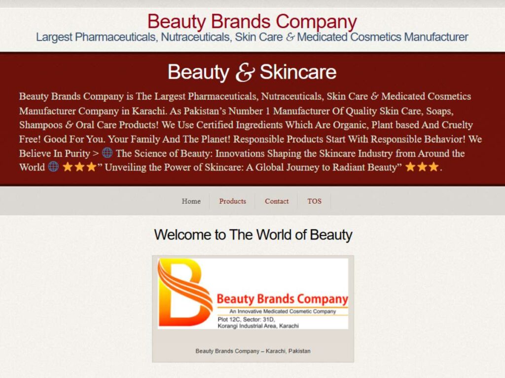 Top 6 Skin Care Products Manufacturers in Pakistan 1
